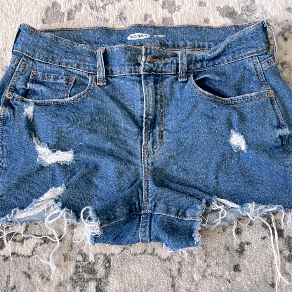 Womens high waisted boyfriend jean shirt